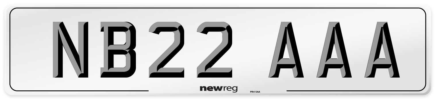 NB22 AAA Number Plate from New Reg